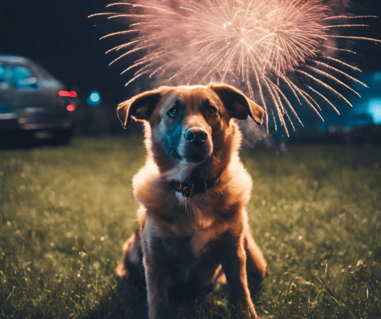 Dog Scared of Fireworks1